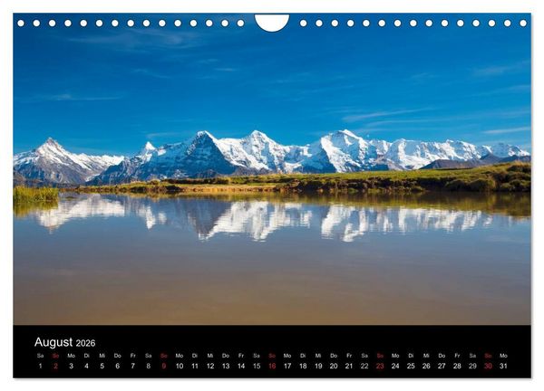 Produktbild: BERNER ALPEN - Natur und Landschaften (Wandkalender 2026 DIN A4 quer), CALVENDO Monatskalender