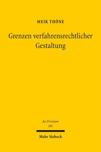 Produktbild: Grenzen verfahrensrechtlicher Gestaltung