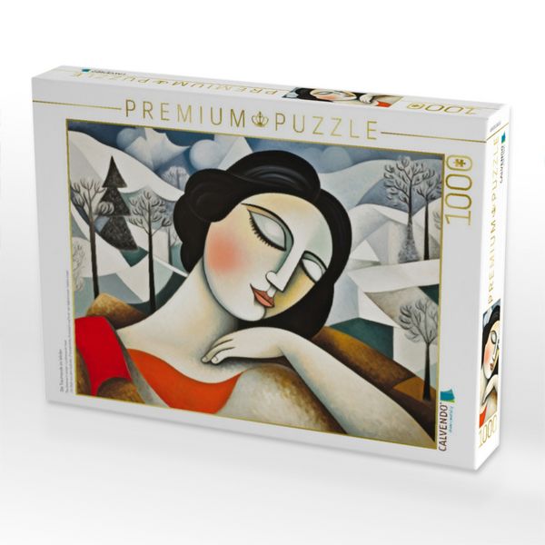 Produktbild: CALVENDO Puzzle Die Tr&auml;umende im Winter | 1000 Teile Lege-Gr&ouml;&szlig;e 64x48cm Foto-Puzzle f&uuml;r gl&uuml;ckliche Stunden