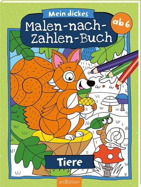 Produktbild: Mein dickes Malen-nach-Zahlen-Buch &ndash; Tiere