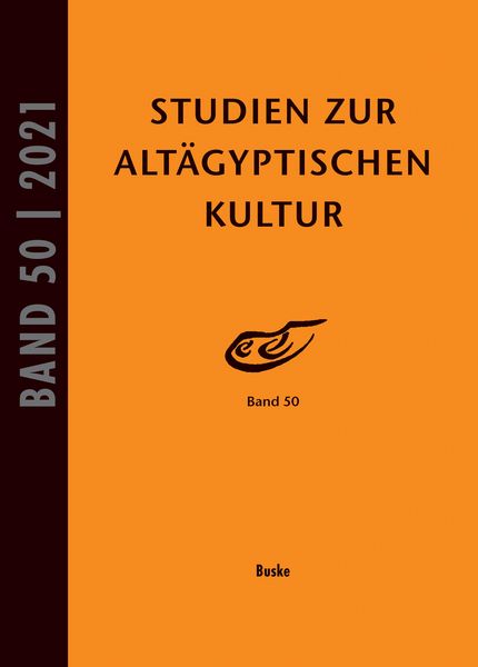 Produktbild: Studien zur Alt&auml;gyptischen Kultur Band 50