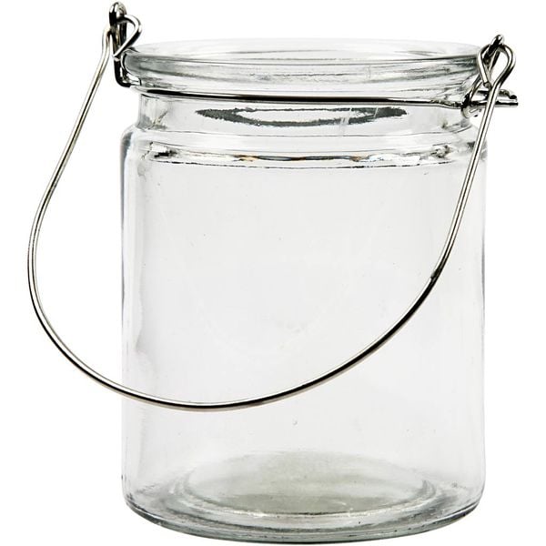 Produktbild: Creativ Company Kerzenglas/Laterne, H 10 cm, D 7,6 cm, 2 Stk