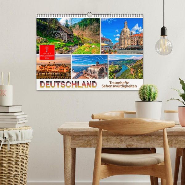 Produktbild: Deutschland - traumhafte Sehensw&uuml;rdigkeiten (Wandkalender 2026 DIN A3 quer), CALVENDO Monatskalender