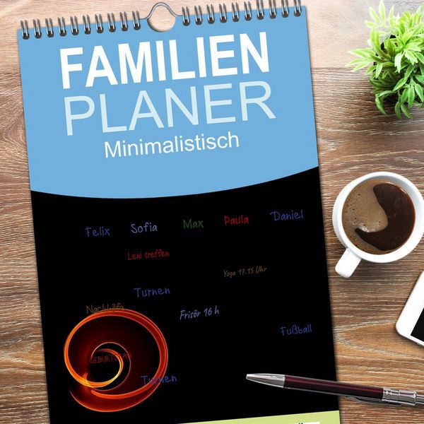 Produktbild: Familienplaner 2026 - Minimalistisch mit 5 Spalten (Wandkalender, 21 x 45 cm) CALVENDO