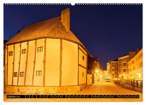 Produktbild: QUEDLINBURG F&Uuml;R NACHTSCHW&Auml;RMER (Wandkalender 2026 DIN A2 quer), CALVENDO Monatskalender