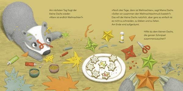 Produktbild: "Wann ist endlich Weihnachten?", fragt der kleine Dachs (Weihnachtsbuch)