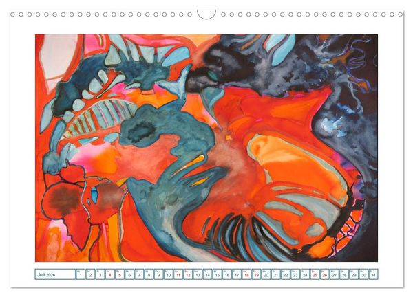 Produktbild: Farbverl&auml;ufe Lieblingsfarbe Bunt (Wandkalender 2026 DIN A3 quer), CALVENDO Monatskalender