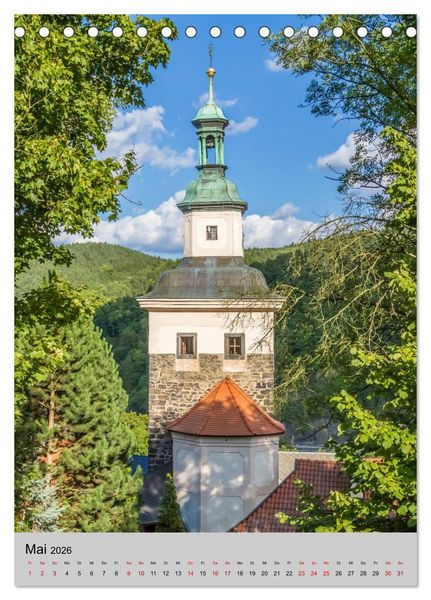 Produktbild: LOKET UND EGER Zwei idyllische Orte in Westb&ouml;hmen (Tischkalender 2026 DIN A5 hoch), CALVENDO Monatskalender