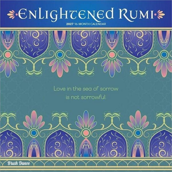 Produktbild: Enlightened Rumi 2027 12 X 24 Inch (Hanging) Monthly Square Wall Calendar Plastic-Free