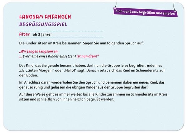 Produktbild: Ruhe und Entspannung in der Kita