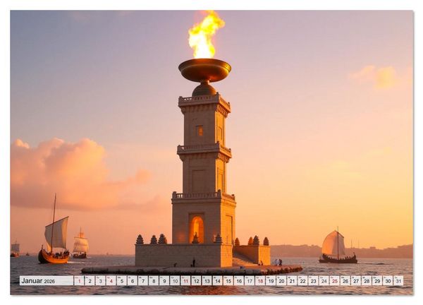 Produktbild: Weltwunder - Verlorene Pracht der Menschheit (Wandkalender 2026 DIN A2 quer), CALVENDO Monatskalender
