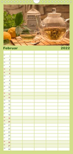 Produktbild: Urlaub f&uuml;r die Sinne - Familienplaner hoch (Wandkalender 2022 , 21 cm x 45 cm, hoch)