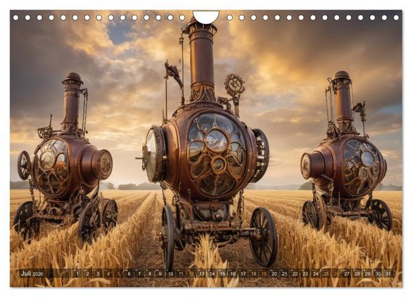 Produktbild: Steampunk Maschinen der Stra&szlig;e (Wandkalender 2026 DIN A4 quer), CALVENDO Monatskalender