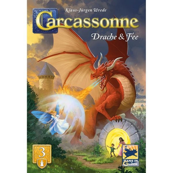 Produktbild: Hans im Gl&uuml;ck HIGD0133 - Carcassonne, Drache & Fee (Auflage 2025), 3. Erweiterung