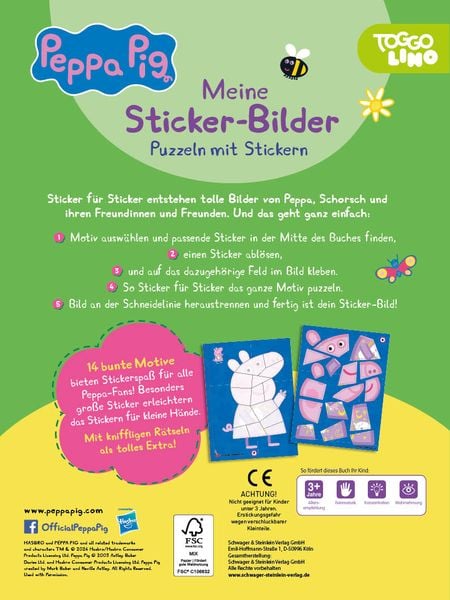 Produktbild: Peppa Pig Meine Sticker-Bilder. Puzzeln mit Stickern