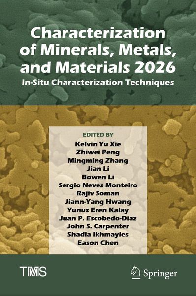 Produktbild: Characterization of Minerals, Metals, and Materials 2026
