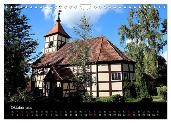 Produktbild: Evangelische Kirchen um Potsdam 2026 (Wandkalender 2026 DIN A4 quer), CALVENDO Monatskalender