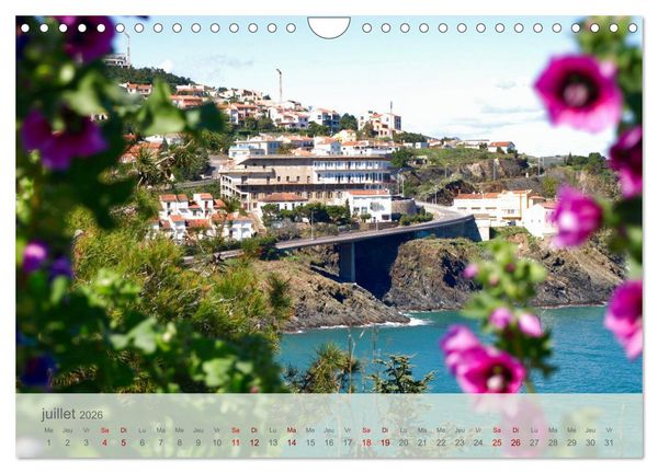 Produktbild: C&ocirc;te Vermeille entre mer et Pyr&eacute;n&eacute;es (Calendrier mural 2026 DIN A4 vertical), CALVENDO calendrier mensuel