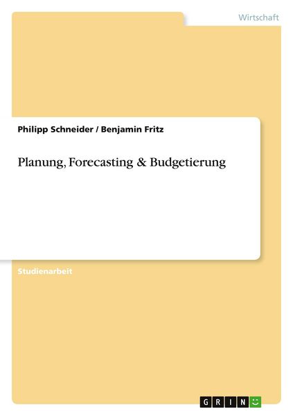 Produktbild: Planung, Forecasting & Budgetierung