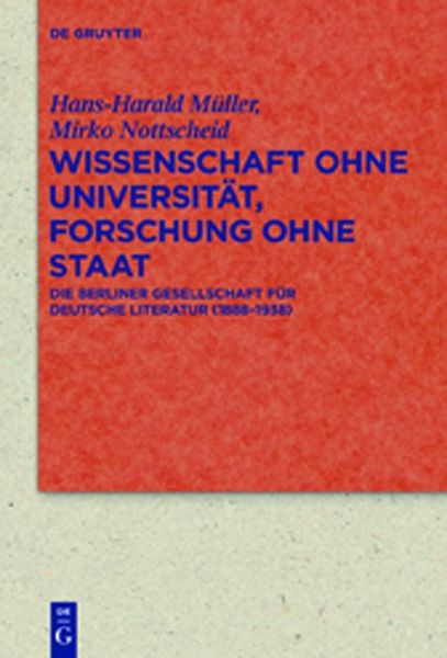 Produktbild: Wissenschaft ohne Universit&auml;t, Forschung ohne Staat