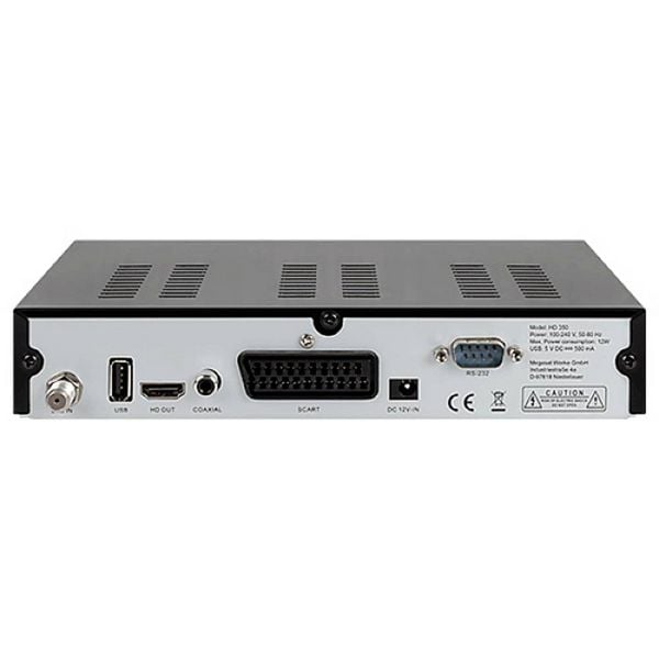 Produktbild: MegaSat HD 350 HD-SAT-Receiver Einkabeltauglich, Front-USB Anzahl Tuner: 1