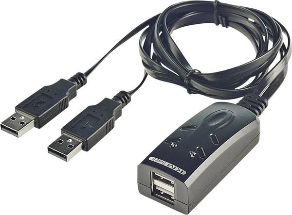 LINDY 2 Port USB KM Switch 2 Port Tastatur-/Maus-Umschalter