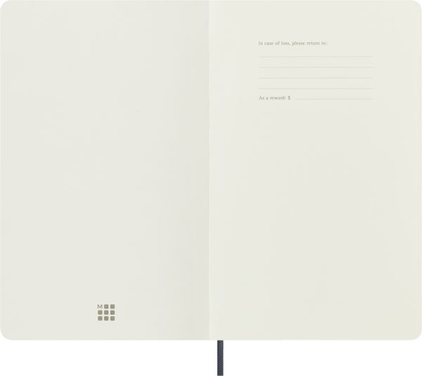 Produktbild: Moleskine Vegea Capri Notizb. A5 lin. Kt schwarz Petrol/Box