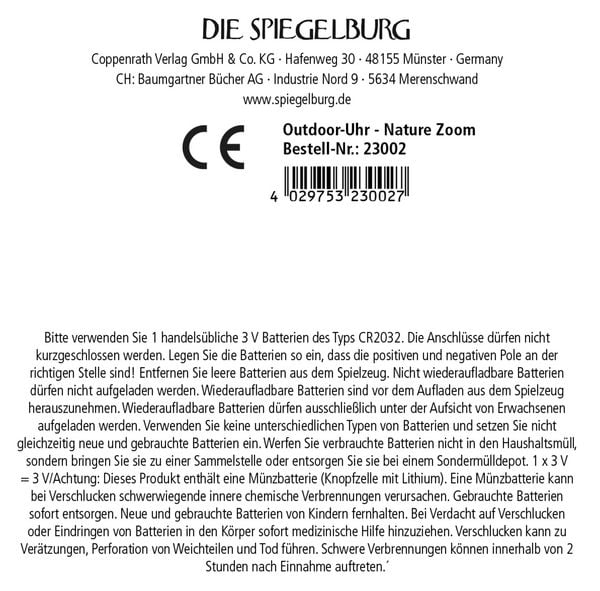 Produktbild: Outdoor-Uhr - Nature Zoom