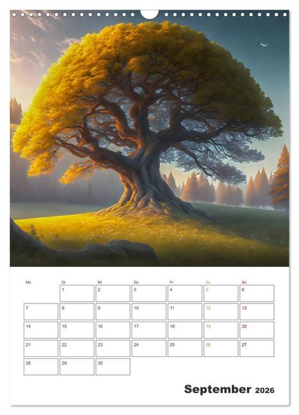 Produktbild: M&auml;rchenhafte B&auml;ume (Wandkalender 2026 DIN A3 hoch), CALVENDO Monatskalender