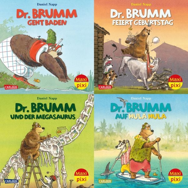 Maxi-Pixi-4er-Set 91: Neues von Dr. Brumm (4x1 Exemplar), Set von Daniel Napp, Carlsen, 978-3-551-03056-6