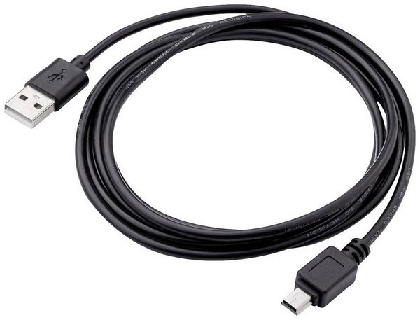 Produktbild: Akyga USB-Kabel USB-A Stecker, USB-Mini-B Stecker 1.80m Schwarz AK-USB-03