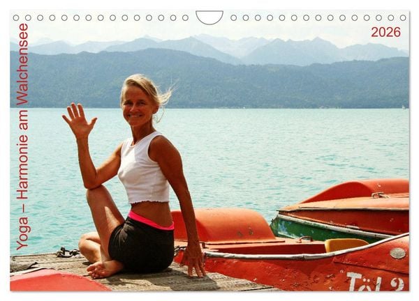 Produktbild: Yoga &ndash; Harmonie am Walchensee (Wandkalender 2026 DIN A4 quer), CALVENDO Monatskalender