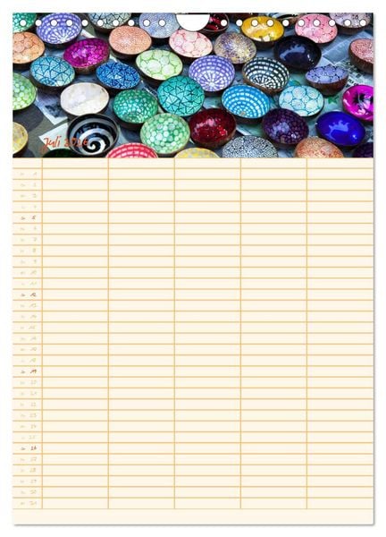 Produktbild: EXOTISCHES S&Uuml;DOSTASIEN - Familienplaner 2026 (Wandkalender 2026 DIN A4 hoch), CALVENDO Monatskalender