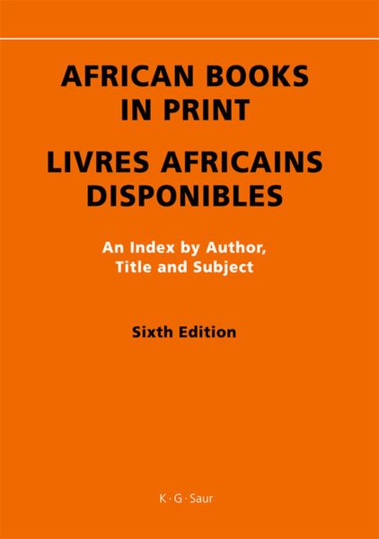 Produktbild: African Books in Print