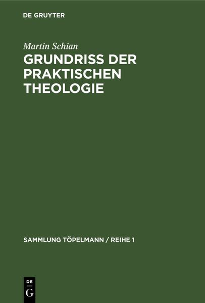 Produktbild: Grundriss der praktischen Theologie