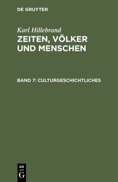 Produktbild: Culturgeschichtliches