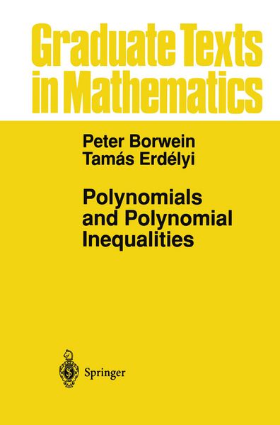 Produktbild: Polynomials and Polynomial Inequalities