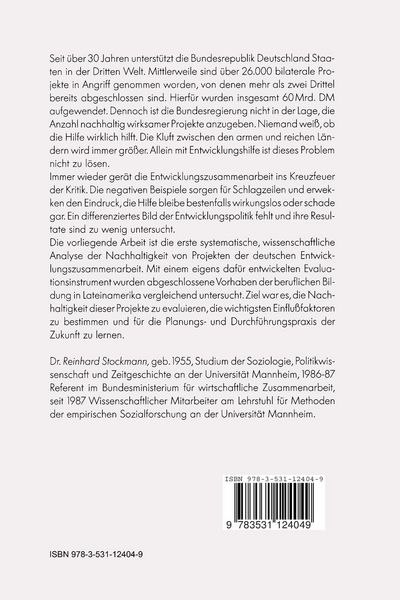 Produktbild: Die Nachhaltigkeit von Entwicklungsprojekten
