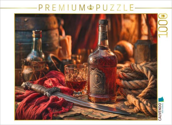 Produktbild: CALVENDO Puzzle Rum, Stahl und S&uuml;nde ist die W&auml;hrung der Nacht | 1000 Teile Lege-Gr&ouml;&szlig;e 64x48cm Foto-Puzzle f&uuml;r gl&uuml;ckliche Stunden