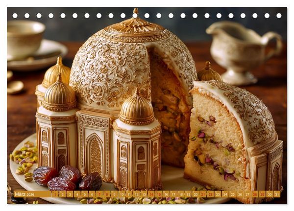 Produktbild: Sweet Wonders. Fantastische Tortenkreationen (Tischkalender 2026 DIN A5 quer), CALVENDO Monatskalender