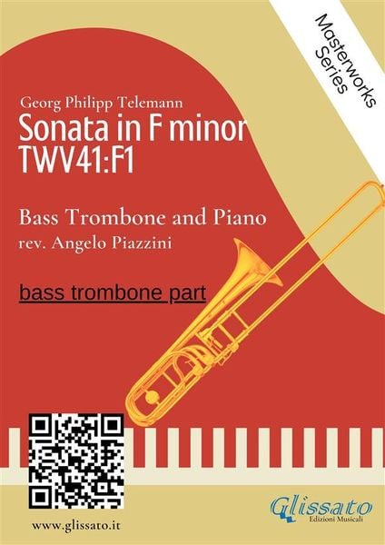 Produktbild: (trombone part) Sonata in F minor - Bass Trombone and Piano
