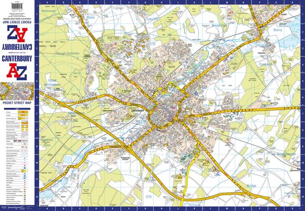 Produktbild: Canterbury Pocket Street Map