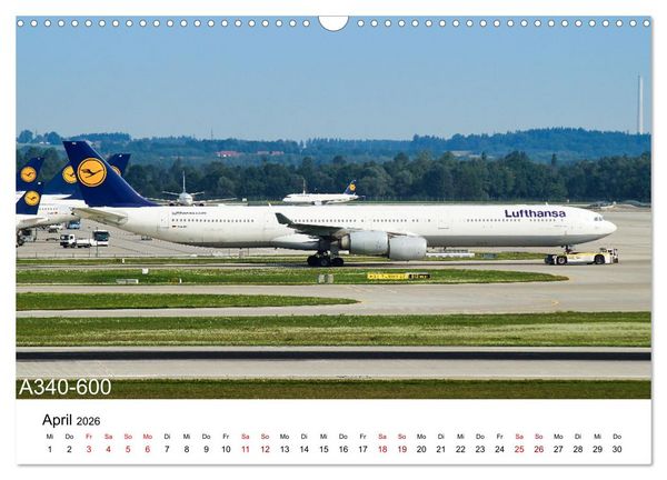 Produktbild: Flugzeuge von Airbus (Wandkalender 2026 DIN A3 quer), CALVENDO Monatskalender