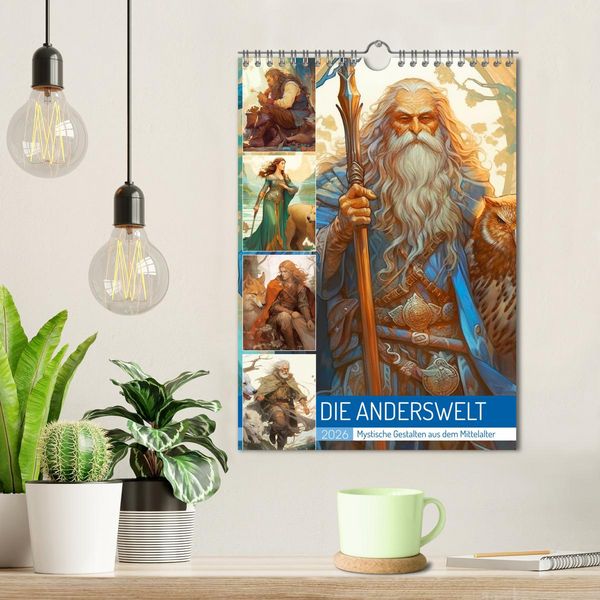 Produktbild: Die Anderswelt. Mystische Gestalten aus dem Mittelalter (Wandkalender 2026 DIN A4 hoch), CALVENDO Monatskalender