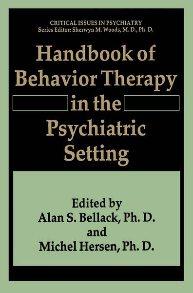 Produktbild: Handbook of Behavior Therapy in the Psychiatric Setting