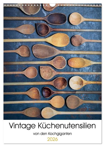 Produktbild: Vintage K&uuml;chenutensilien (Wandkalender 2026 DIN A3 hoch), CALVENDO Monatskalender