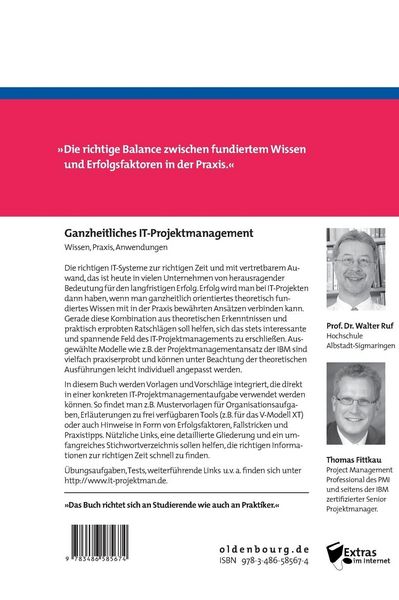 Produktbild: Ganzheitliches IT-Projektmanagement