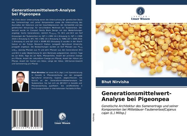 Generationsmittelwert-Analyse bei Pigeonpea, Taschenbuch von Bhut Nirvisha, Verlag Unser Wissen, 9786203653007