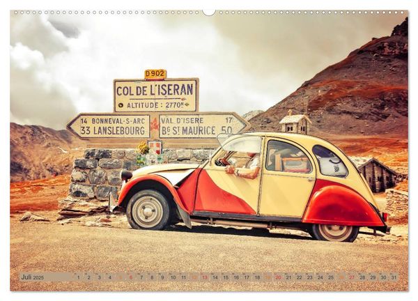Produktbild: Die Legende - die Ente, Citro&euml;n 2CV (Wandkalender 2025 DIN A2 quer), CALVENDO Monatskalender