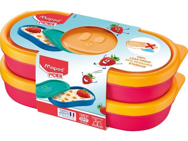 Maped Piknik Snackbox Kids Concept orange/rot 150ml 2 Stück